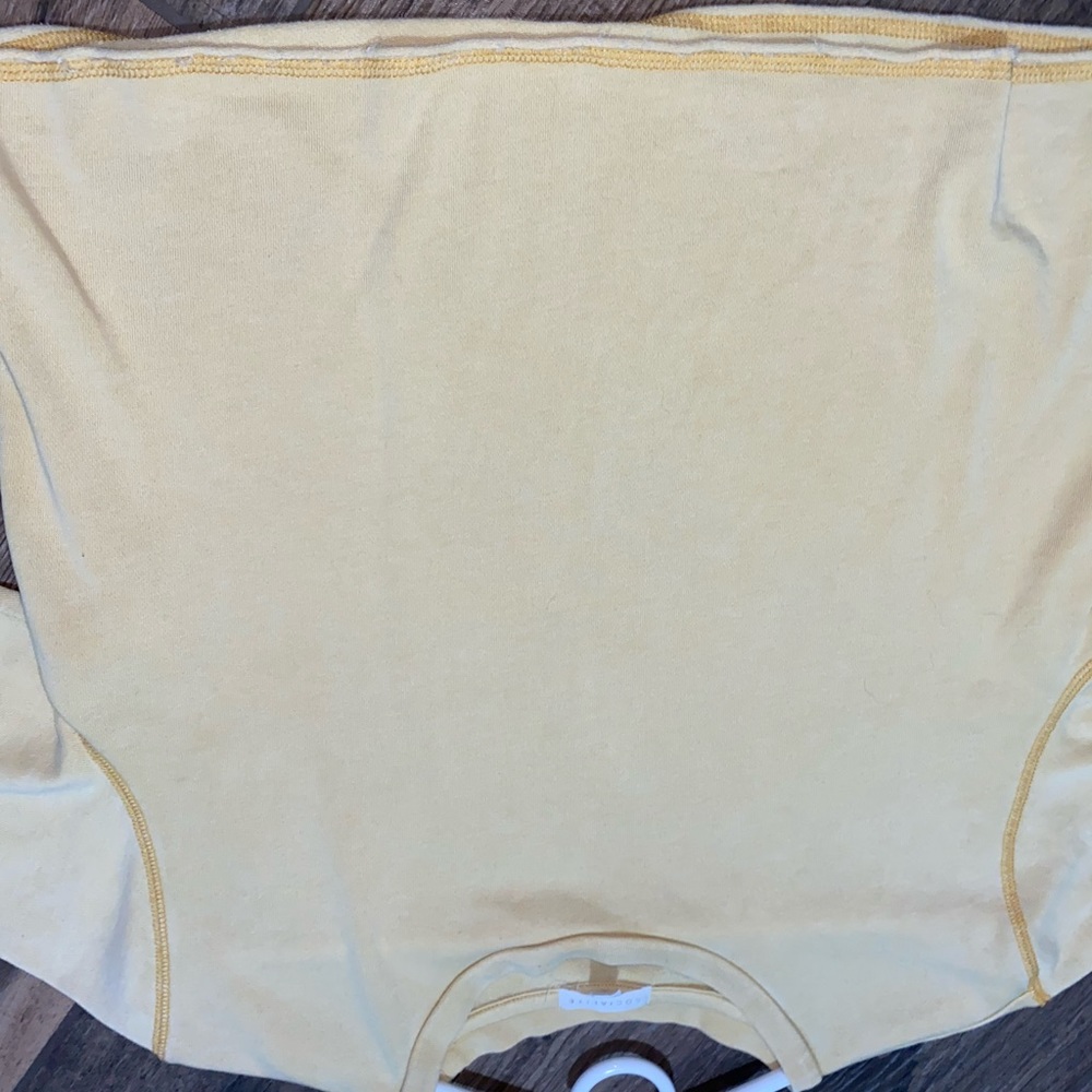 Soft yellow crop top